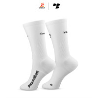 Personal Best Run - Performance Crew Sock - White